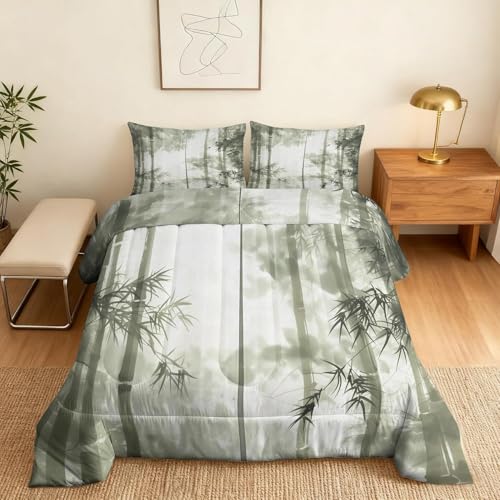 Couette imprimée encre de Chine en microfibre douce 90x190 cm