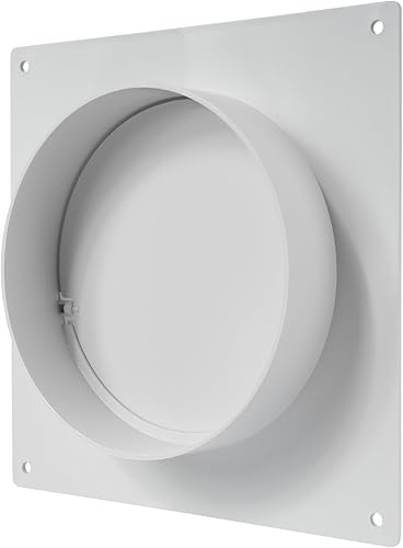 Miniatura 6 de Vent Systems Placa de conector de conducto de ventilación de aire de 5 "pulgadas Brida de conector de conducto de ventilación recta Placa de