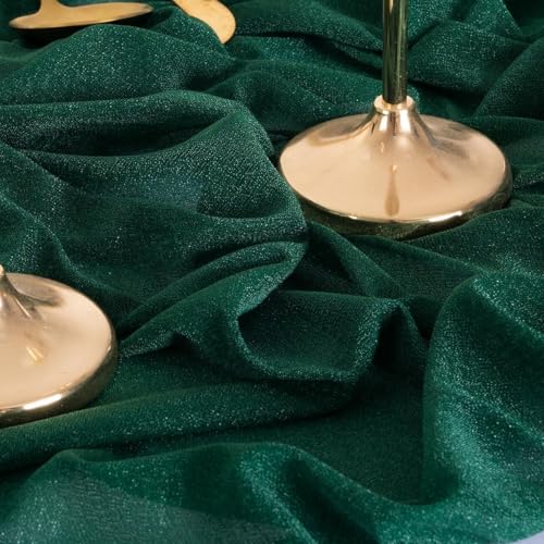Tissu drapé vert émeraude pour arche de mariage MLMW 2 panneaux