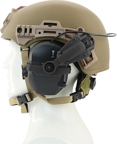 Vista 13 de HEARFALCOM Para orejeras Razor de Walker (Walkers Razor Digital) Adaptador de riel Wendy para casco Wendy 2.0 3.0