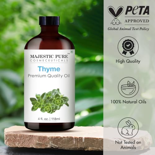 Image of Majestic Pure Thyme Essential Oil for Diffuser - 4 Fl Oz
