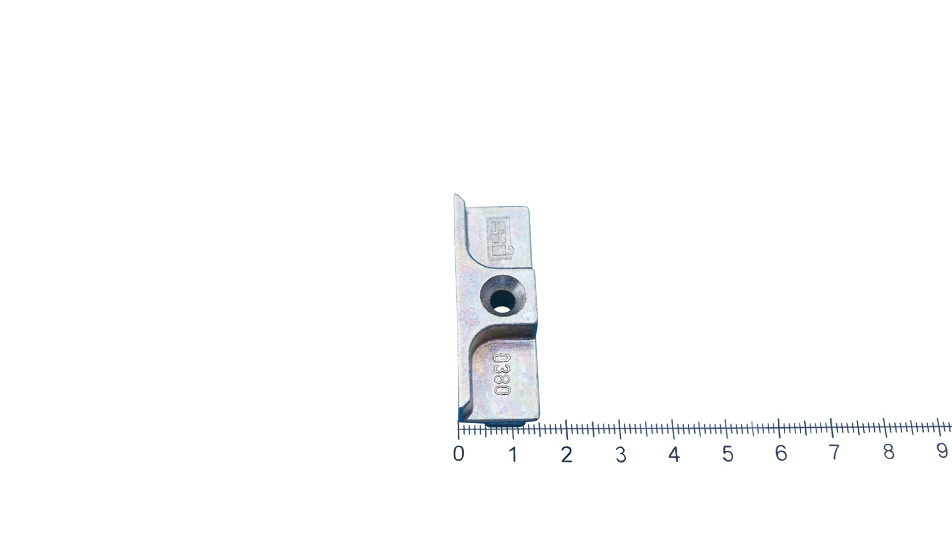 Siegenia strike plate TS type 380 also 0380 and A0380 with Ante Bellum® mounting material (10 units), Titanium Silver, 10 Einheit - Image 3
