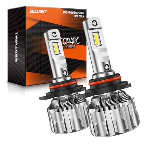 Image of SEALIGHT 9012 Fog Light Bulbs, 70,000LM 6500K Cool White, Set of 2