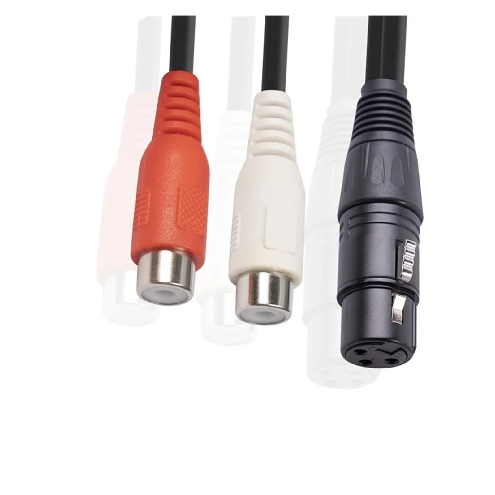 Cavo splitter da XLR femmina a doppio RCA a Y, 3 pin, sbilanciato, 1 XLR a 2 RCA, adattatore audio stereo per mixer DJ Sound System