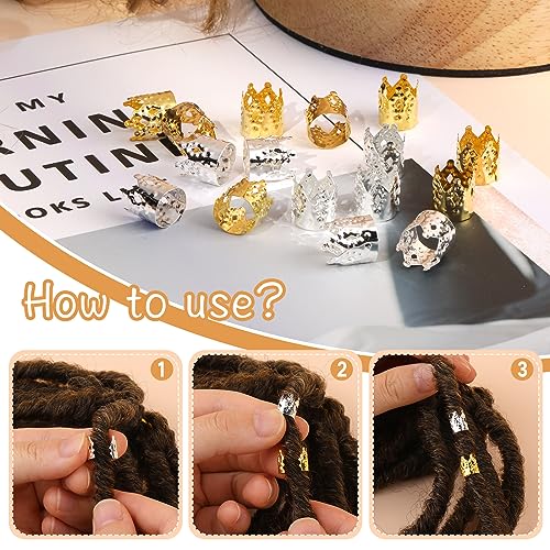 Ganchillos para rastas de tamaño completo, agujas con mango de bambú de 0.5 mm para tejer 4