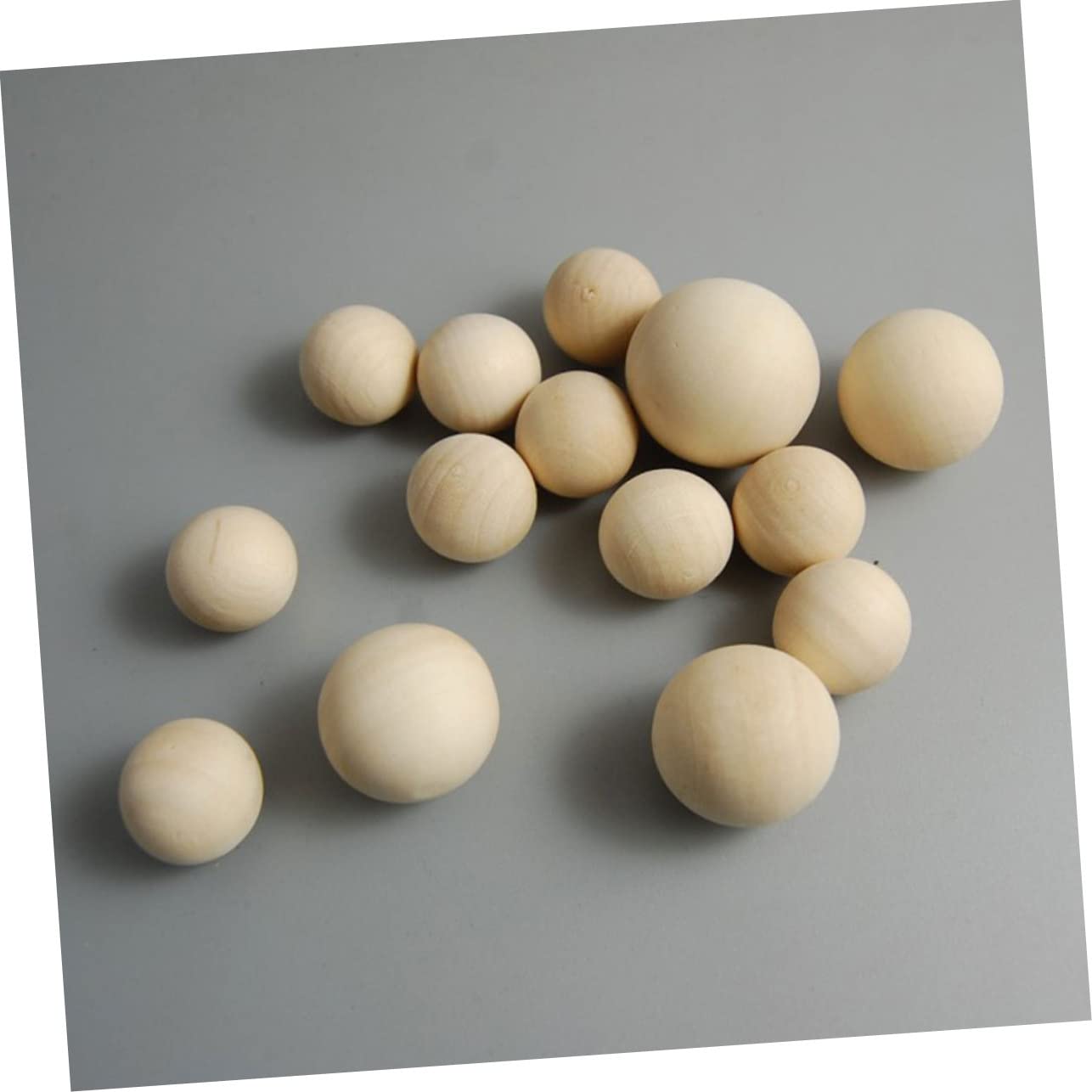 jojofuny 20 Pezzi Palline Rotonde in Legno di Loto Lisce per Decorazione Casa e Pittura Fai da Te Materiale per Lavoretti Manuali