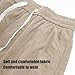 Men's Shorts, Corduroy Drawstring Elastic Waist Short,Summer Fashion Vintage Casual Breathable Elastic with Shorts (Khaki,Small)