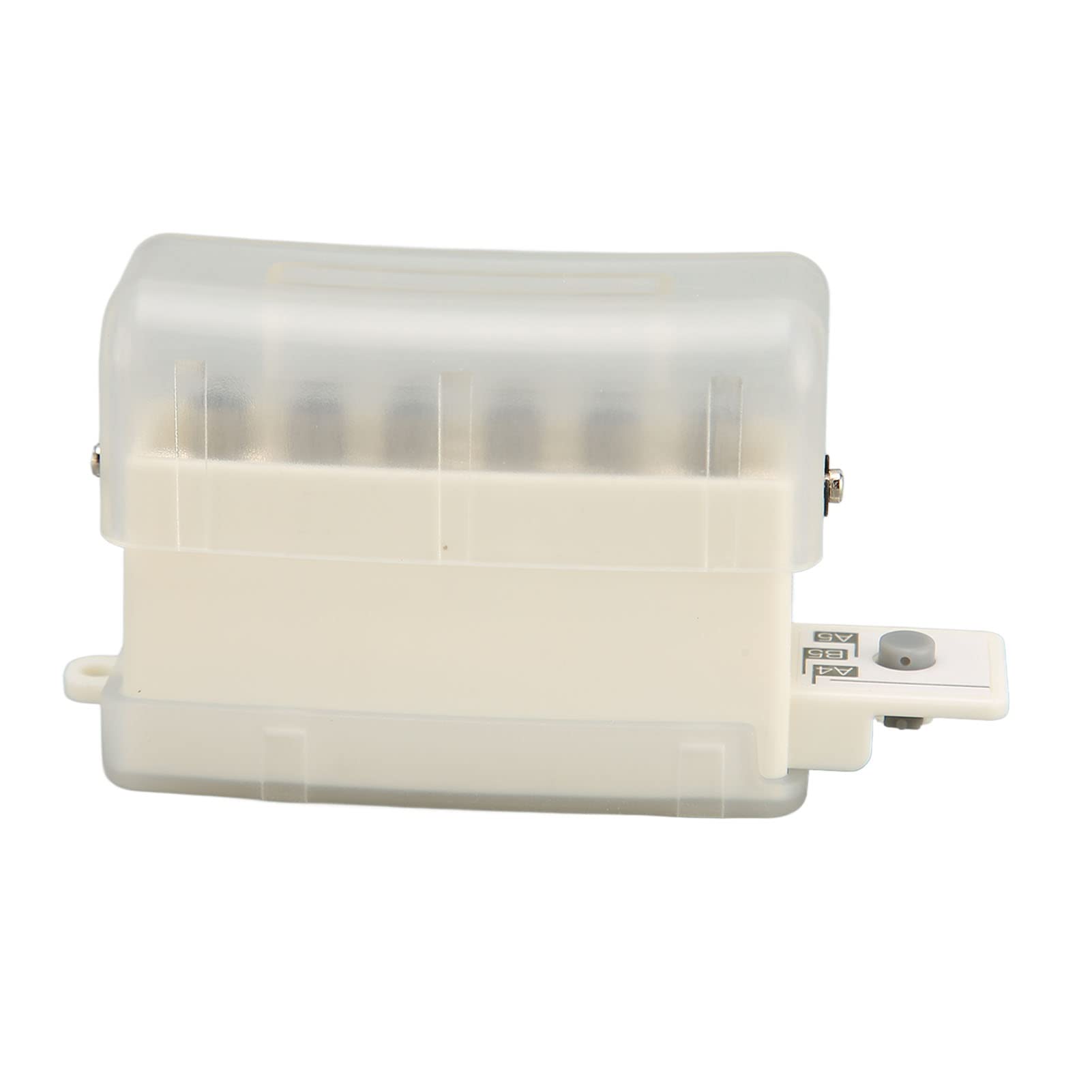 Manual 6 Hole Paper Punch Heavy Duty Commercial Puncher for Office School Studio - 30 Sheet Capacity - Gray (Transparent)