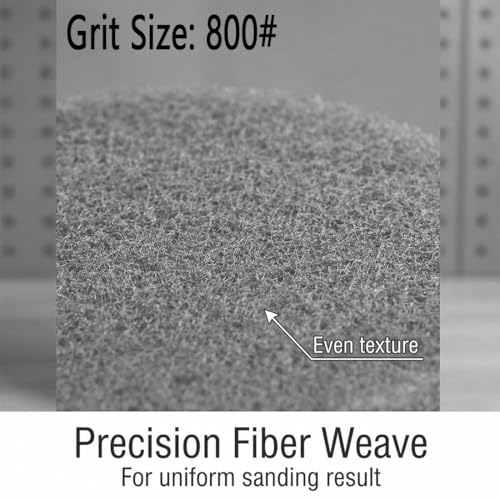 Image of 20 Pcs 4 inch Drill Brush Scrubber Scouring Pads | 800 Grit, Hook & Loop Power Scrubber Scour for Rotary Tools, Random Orbital Sander (Grey)