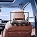 UGSHY 2 PCS Car Seat Headrest Hook, 2-in-1 Multifunctional Handbag Wallet Grocery Bag Hanging Storage Double Hook Design, Hidden Rear Seat Phone Holder Hook, Universal Car Interior Accessory (Black)