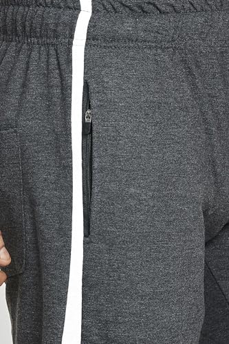 Image of Men's Regular Fit Trackpants(Size M to 8XL),Smooth Soft Feel, Antimicrobal Fabric with Zipper Pockets