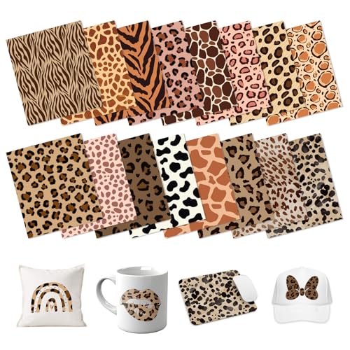 HTVSTD Leopard Sublimation Transfer Ink Paper - 16 Sheets 12