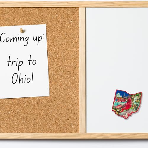 Imán pequeño estado Ohio, souvenir coleccionable 2 pulgadas miniatura 4
