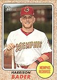 2017 Topps Heritage Minor League #157 Harrison Bader Memphis Redbirds Baseball Card