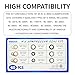 KUQUTIDY 60PCS A/C O Ring Kit, 9 Sizes Air Conditioning Compressor Washer Gasket Seal Assortment Kit, Universal Automotive A/C System Repair O Ring Sealing Gasket Bonded Sealer