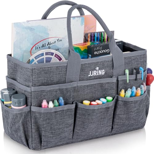 JJRING Craft Tote Bag Organizer for Art Supplies