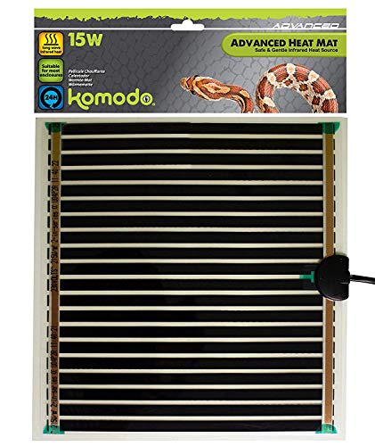 Komodo Advanced Tapis Chauffant pour Reptile/Amphibien 15 W 276 x 274 mm