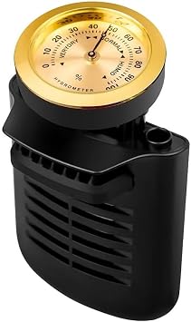 Acoustic Guitar Humidifier with Hygrometer, 2 in 1 Soundhole Humidity Care System, Analog Moisture Monitor, No Battery Sponge Humidification Accessory for Acoustic Classical Guitar Case