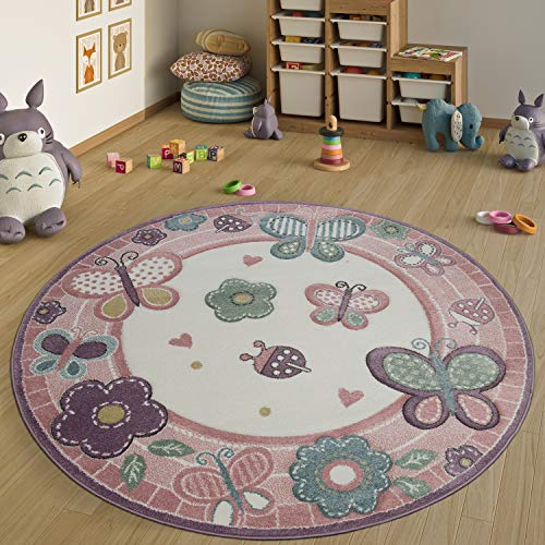 Paco Home Alf. Infantil Redonda XXL 180 cm Ø 160 cm Ø 120 cm Ø Flor