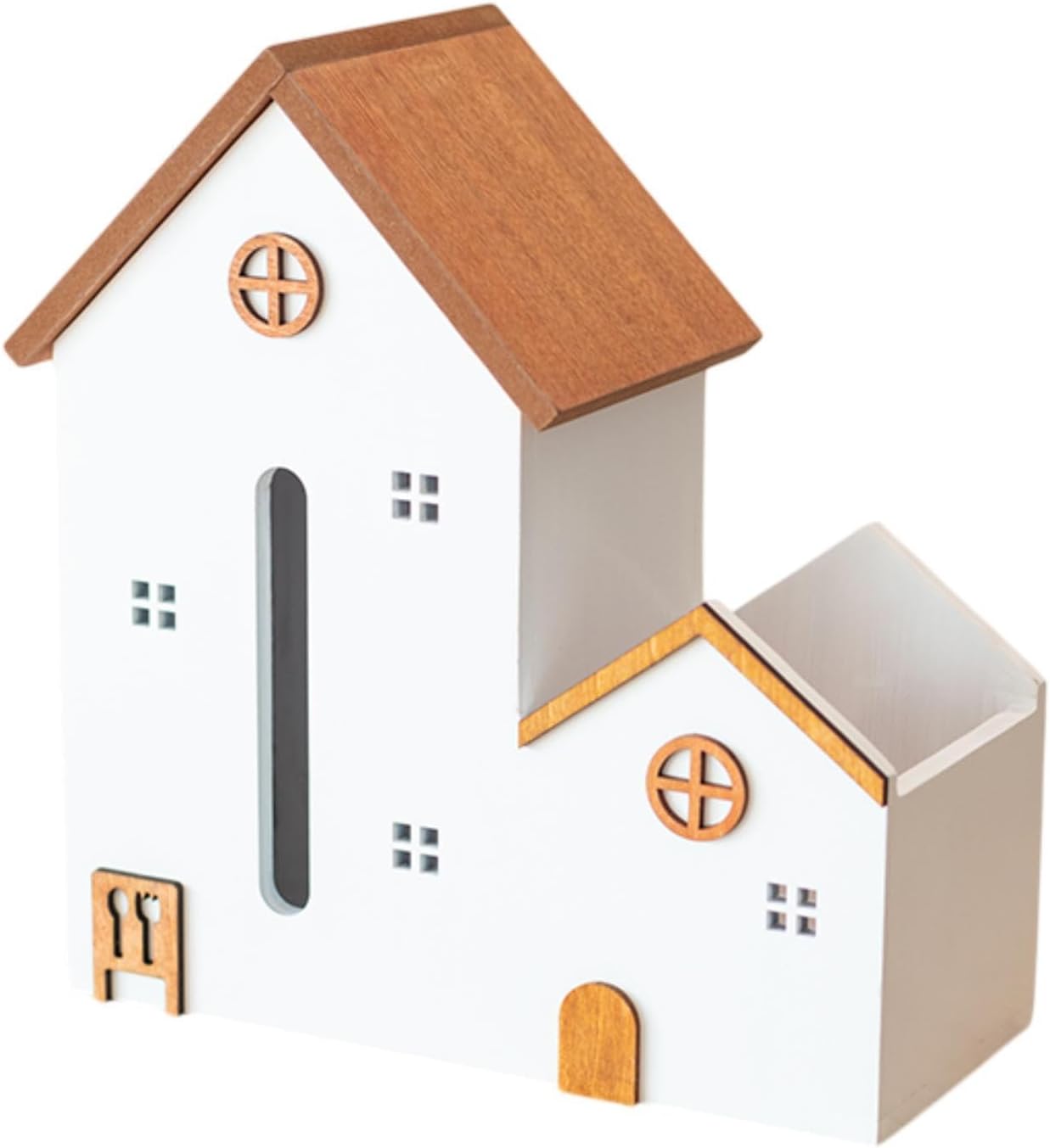 House Statue Home Decor Tissue Box Cover for Countertop Drawing