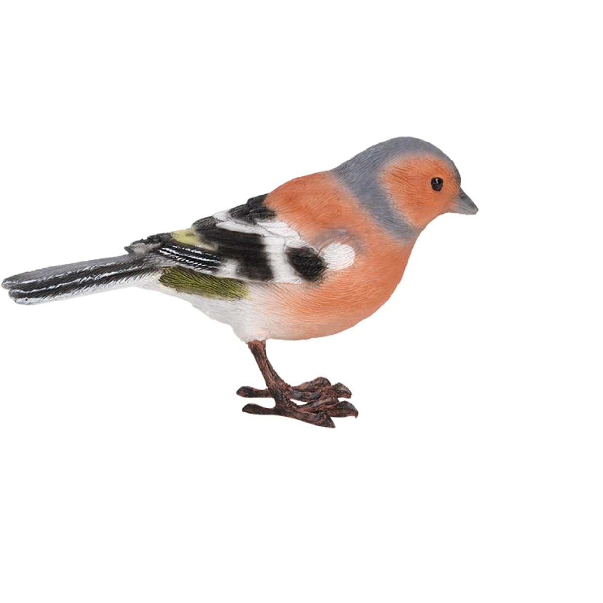 MAISONICA Chaffinch Bird Lifelike Ornament Statue Garden Outdoor Indoor H7.5cm