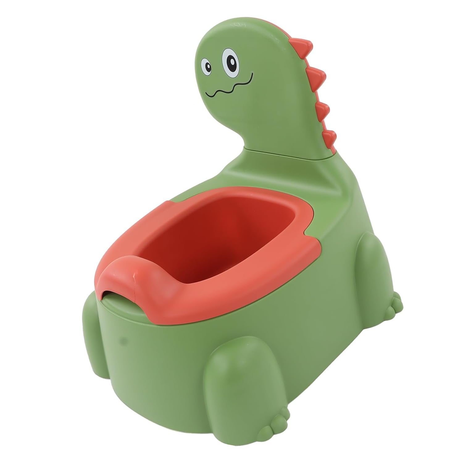 Baby Potty, Ergonomic Dinosaur Training Potty Toilet with Non Slip Rubber Base for Child Toddler (Green)