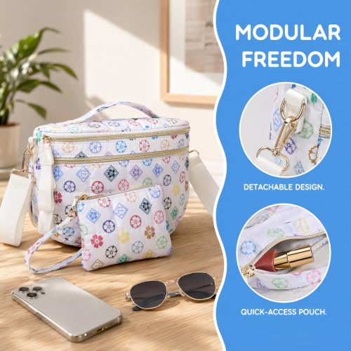 Image of Crossbody Purse for Women Small Crossbody Bags Trendy Vegan Leather with Adjustable Shoulder Straps Gift for Mother Wife Mom