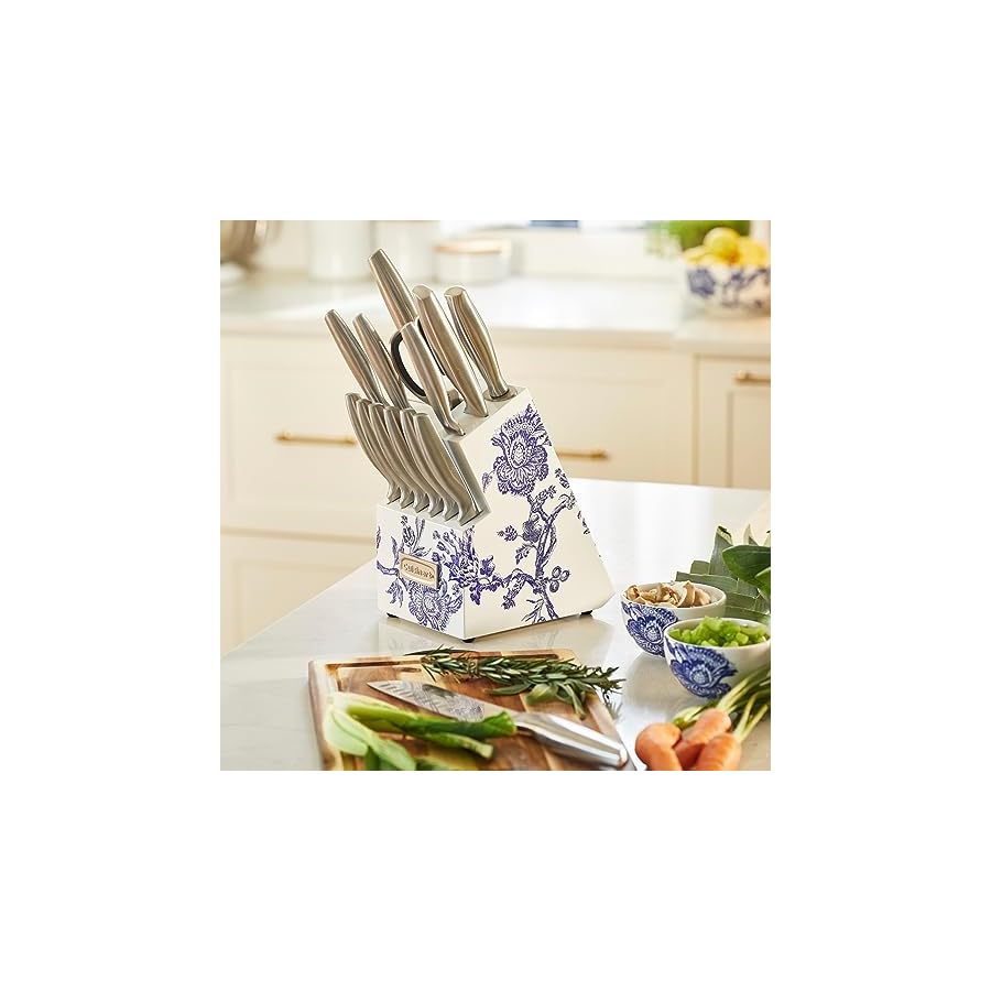 Cuisinart-15pc-Caskata-Collection-Stainless-Steel-Hollow-Handle-Cutlery-Block-Set-C77SS-15PKCA Cuisinart 15pc Caskata Collection™ Stainless Steel Hollow Handle Cutlery Block Set, C77SS-15PKCA