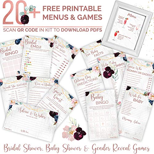 PRESTIGE Mimosa Bar Supplies Kit - Brunch Decorations w/ Mimosa Bar Sign, Bubbly Banner, Boho Bridal Shower Decorations Rose Gold, Rustic Baby Shower Decorations Momosa, Wedding Decor, Mothers Day Set - Thumbnail 6