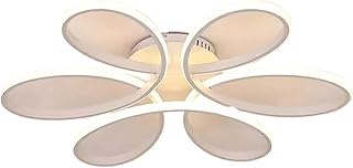 LED Lámpara De Techo, Lámpara de Techo Creativa con Forma de Flor, 6500K Luz Blanca, Adecuada Para Sala De Estar De 10~15㎡, Dormitorio, Lámpara De Techo Para Habitación De Niño(Size:58cm,Color:blanco)