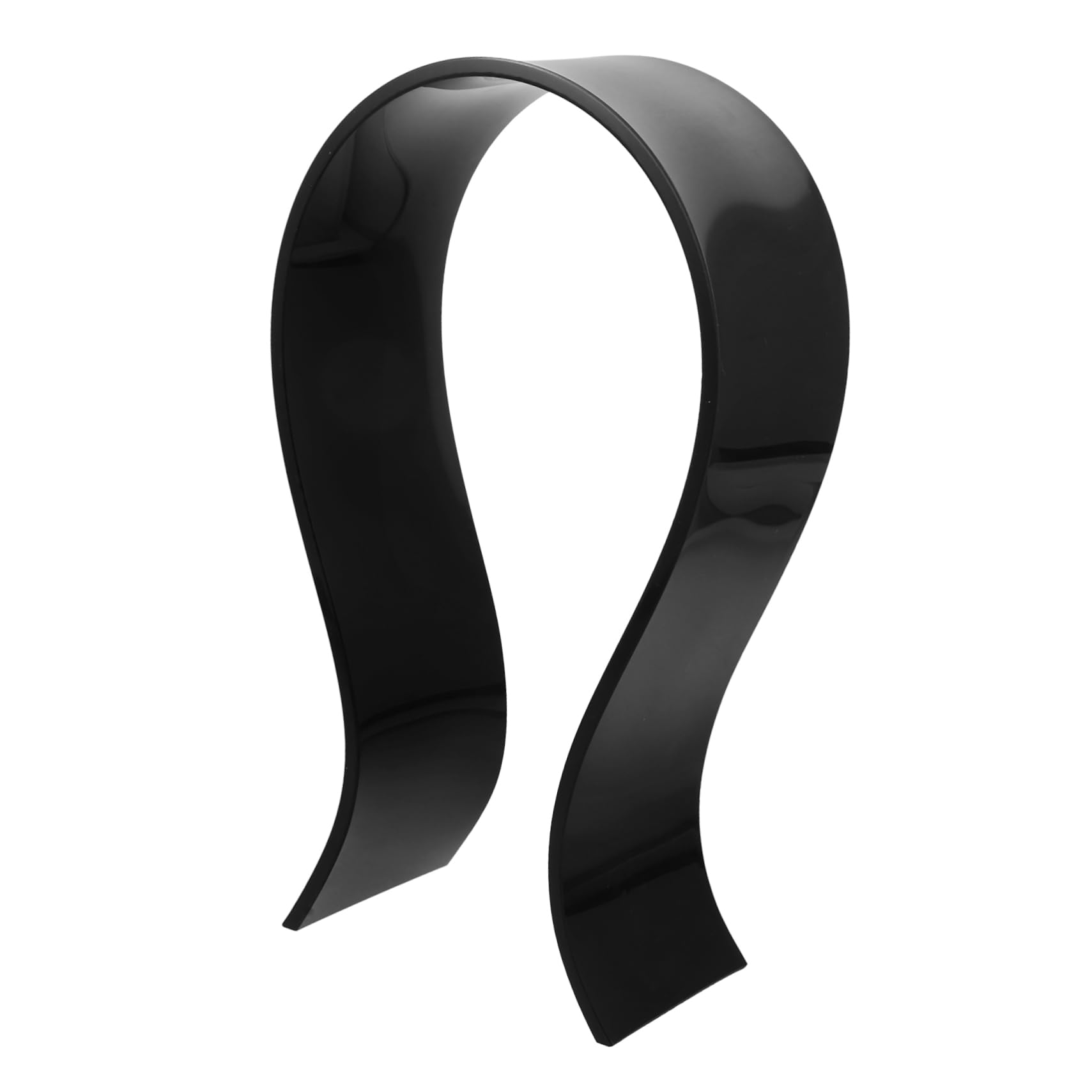 SHINEOFI 4 Piezas soporte para auriculares soporte de auriculares colgador de auriculares Gancho para auriculares soporte de escritorio para auriculares Acrílico Black