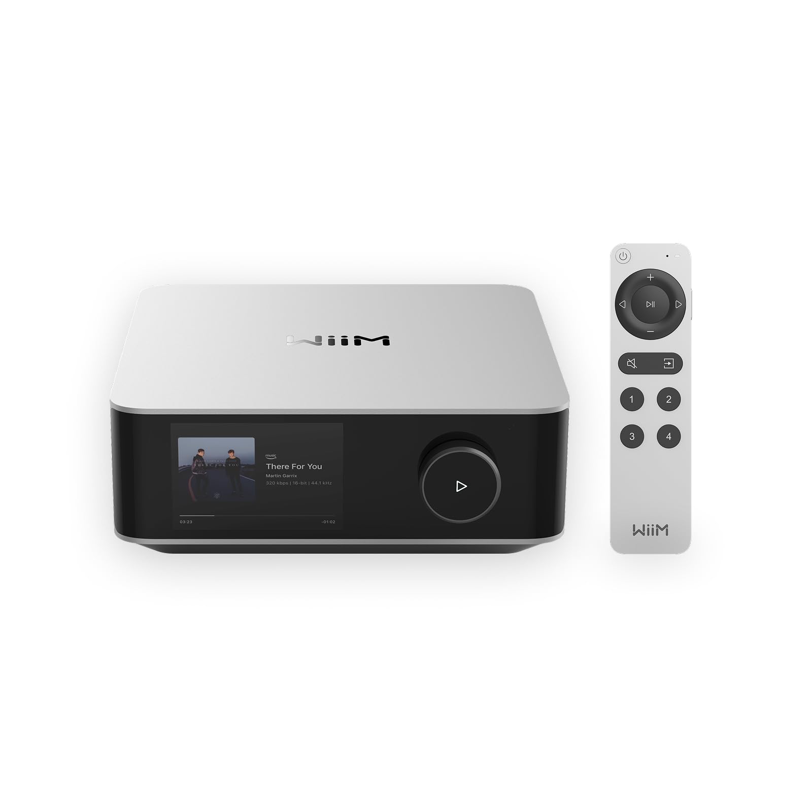Amp Ultra Stereo Streaming Amplifier, HDMI ARC & RoomFit, Silver
