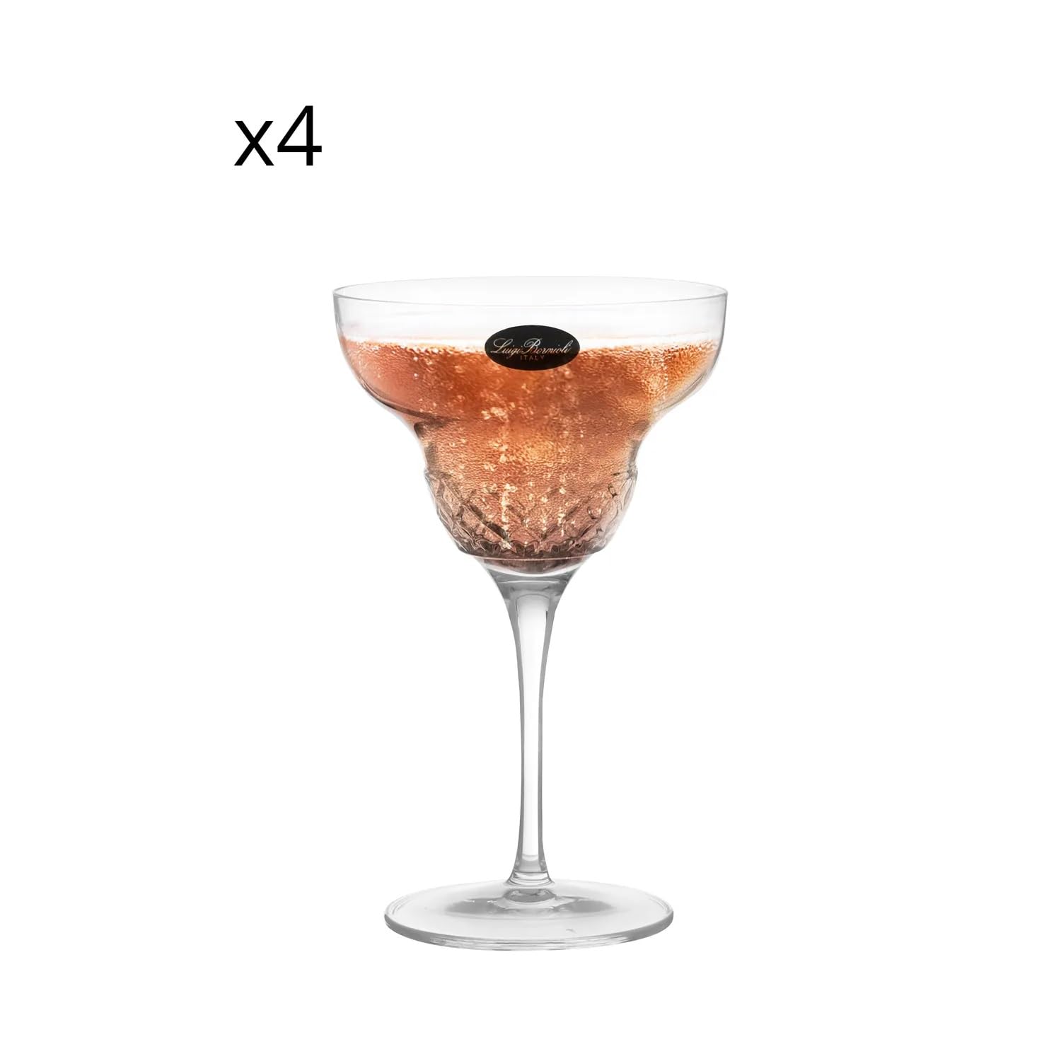 Luigi Bormioli Roma 13.25 Margarita Stem, Set di 4