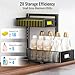 TISTAYA 2 Pack Under Sink Organizer and Storage, Metal Under Kitchen Sink Organizer, Slide Out Bathroom Organizers and Storage, Undersink Organizers for Kitchen Bathroom Cabinet