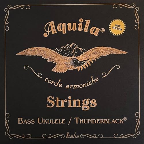 Thunderblack Bass-Ukulelen-Set, EADG