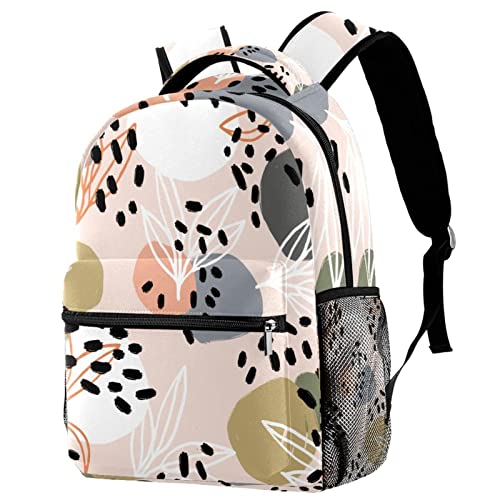 Mochilas de senderismo con patrón floral abstracto para viajar sin peso