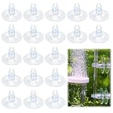 HAVIRI Ventouse Aquarium, 20 PCS Transparente 5mm avec Clips Petite...