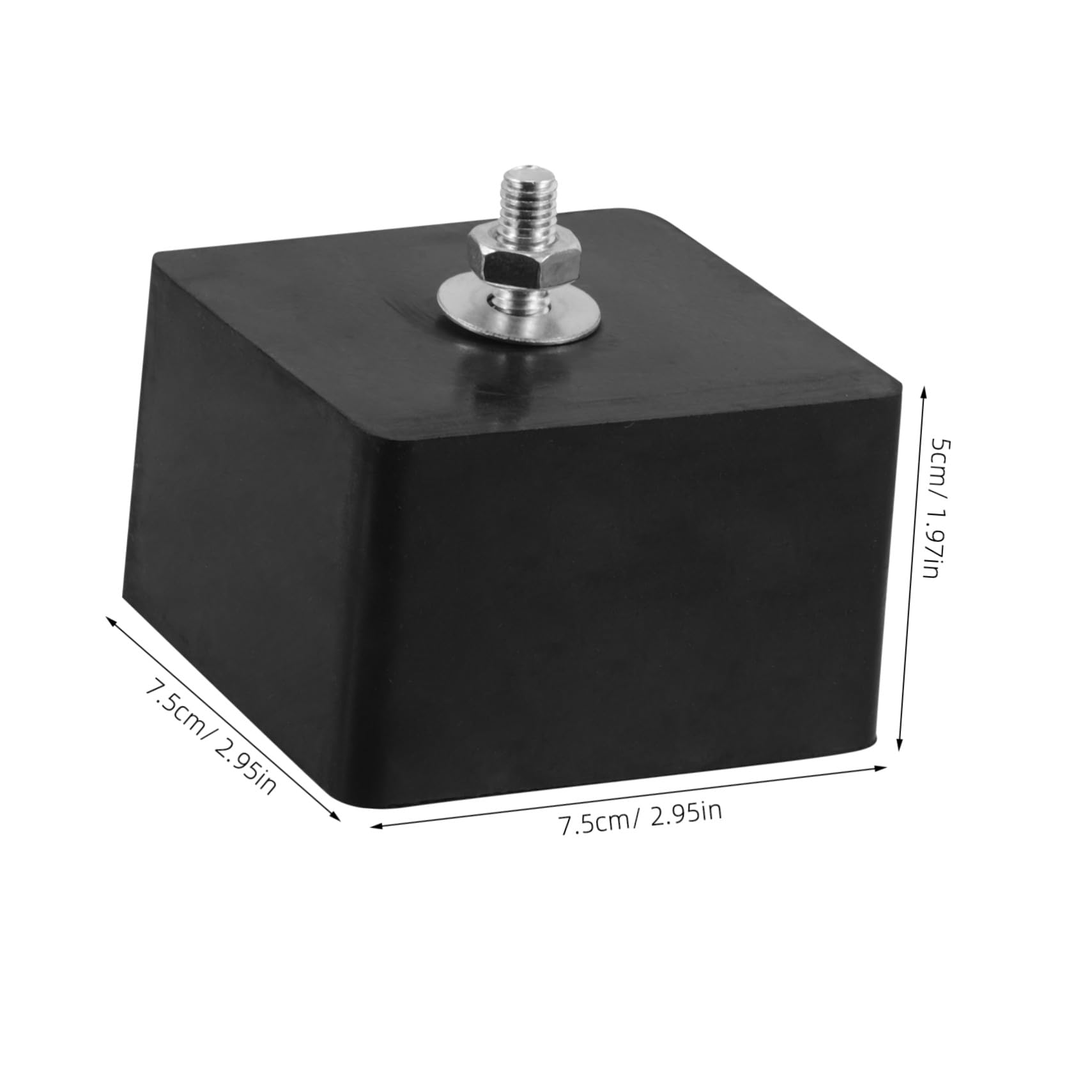 Patas Antivibración para Aire Acondicionado 4 Piezas de Goma Negra | Almohadillas Aislantes de Vibraciones, Soporte Antivibrante Aire Acondicionado, Celebracion Verano