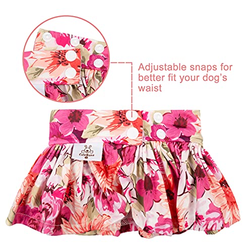 Image of CuteBone Dog Bikini Dress 2 Pack, Stylish Swimsuit Costume for Small Dogs, Comfortable & Adjustable Puppy Bathing Suit, Soft Outfit Pet Apparel for Beach, Pool and Summer Fun 2DB02S