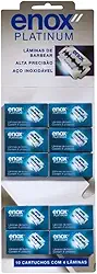 40UN Lâmina De Barbear Fio Duplo Platinum Enox (40)