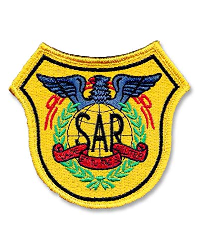 Parche Bordado SAR Servicio Aéreo de Rescate Ejército del Aire Velcro 9 cm Color Fuerzas Armadas Velcro con gran adherencia Cover