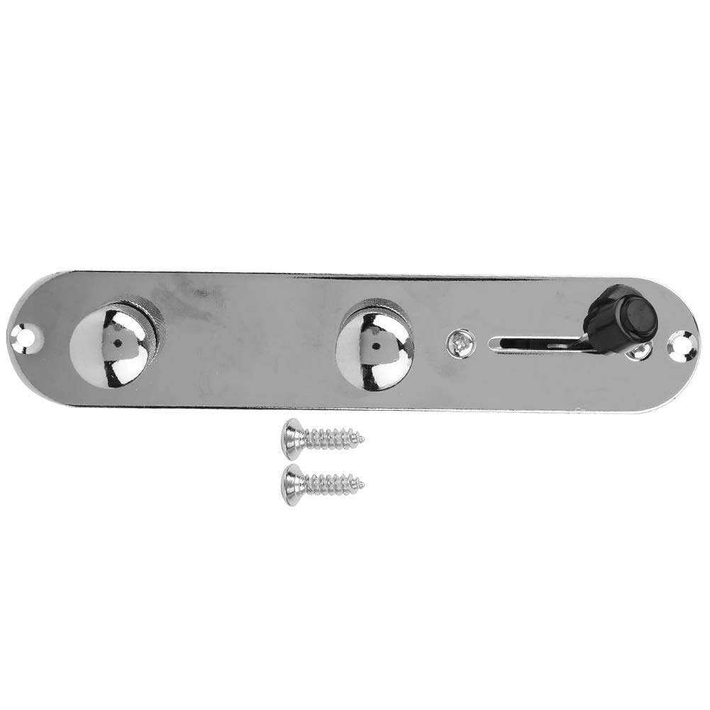 Generic Gitara Wstępnie Okablowana Płyta Sterująca Wygodny do Podłączenia 3-kierunkowy Przełącznik ze Srebrnego Stopu Cynku dla Wykonawców Gitarowych Akcesoria do Instrumentów Muzycznych