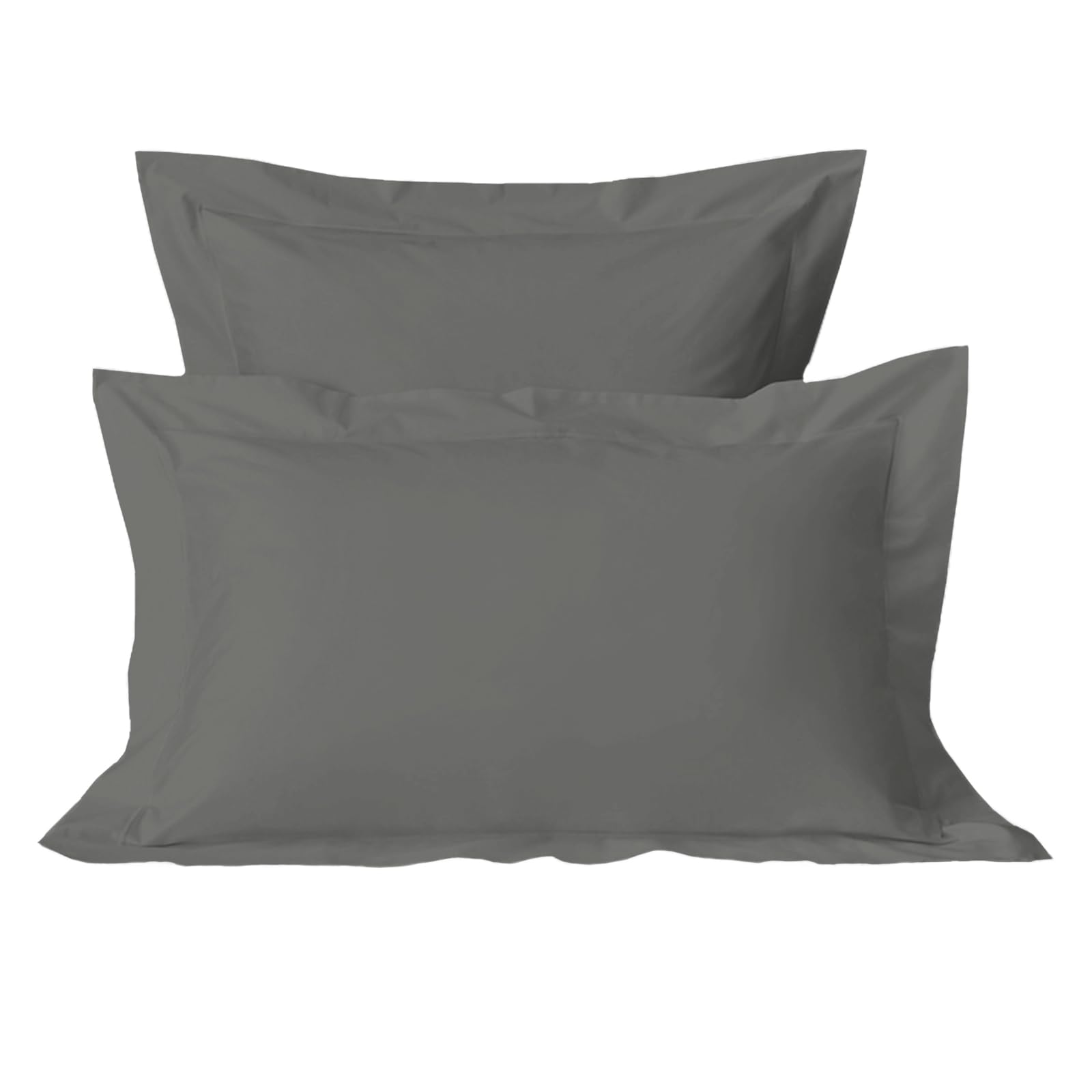 Pizuna Luxurious Cotton Standard Pillowcases 2 Pack Dark Grey 50x75cm
