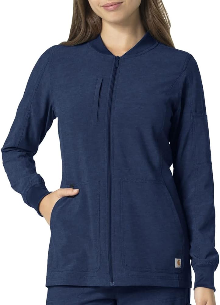 Carhartt Women's Front Zip Utility Jacket: Clothing, Shoes & Jewelry