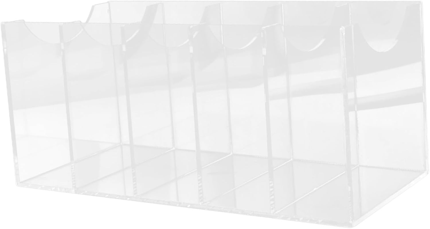 Belt Organizer Storage Box Slot Clear Acrylic Belt Holder for Closet Drawer Elegant Display for Organized Storage