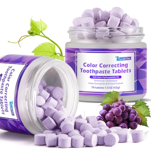 70PCS Purple Toothpaste Tablets | Toothpaste...