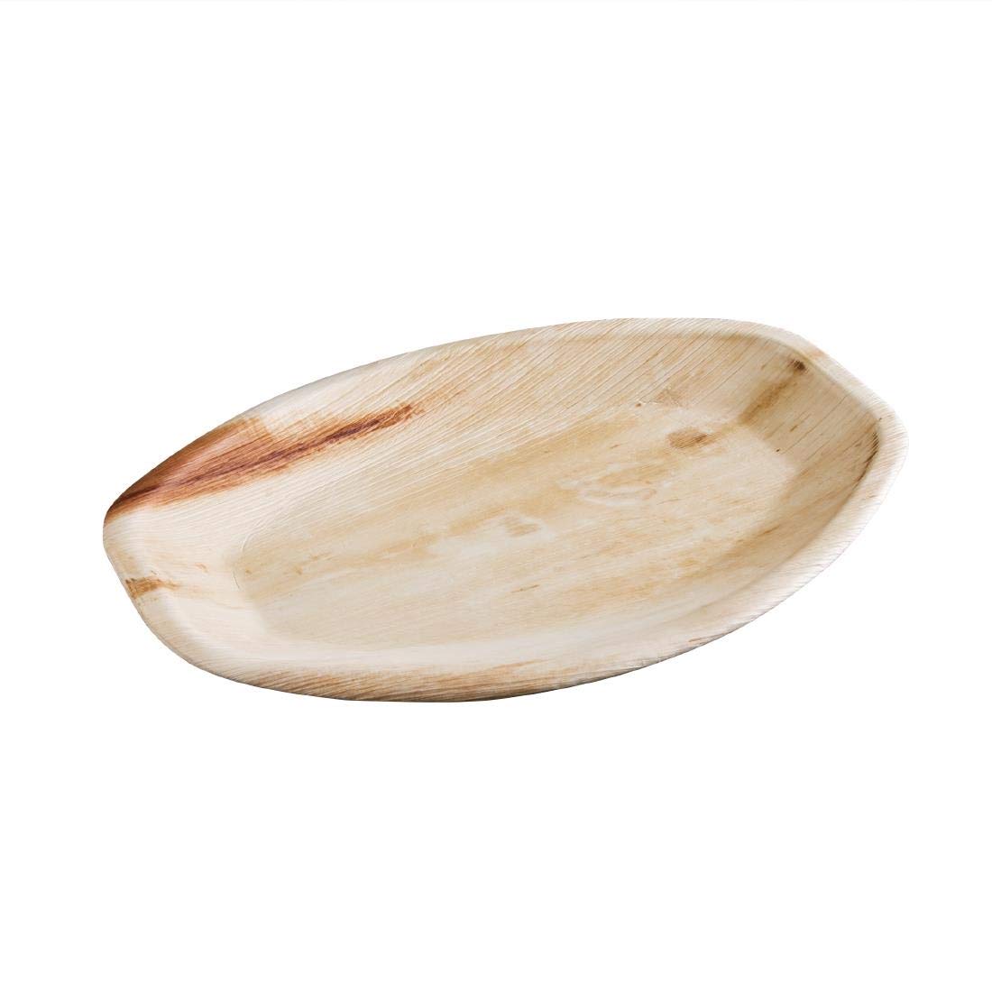 Fiesta Compostable Palm Leaf Oval Plates 360mm (100 pack)