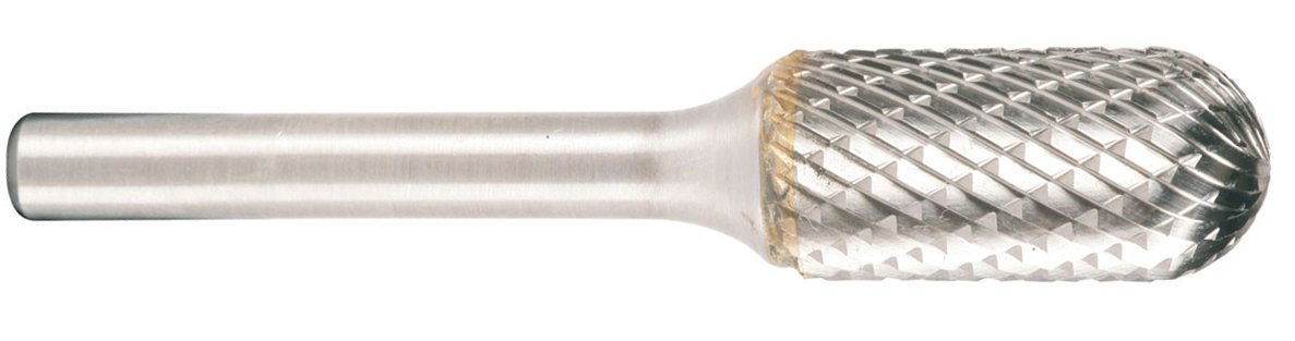 Projahn Hartmetallfräser, Form C Walzenrund / Zylinder Walze d1 16,0 mm, Schaftdurchmesser 6,0 mm Kreuzverzahnung 700366160