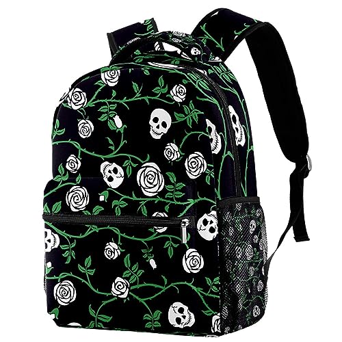 Sac à dos de voyage Campus tête de mort rose pour enfants 40cm