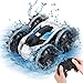 Gagotoy Wasserdicht Ferngesteuertes Auto für Kinder, 2,4Ghz RC Flip Stunt Fahrzeuge Wasser 4WD 360° Drehung Alles Gelände Spielzeugauto Geschenke mit 2 Akkus für 4 5 6 7 8 10 12 Jungen Mädchen Silber